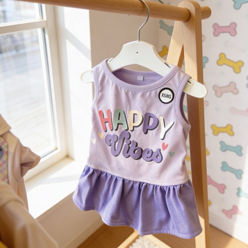 Happy Vibes Dog Dress